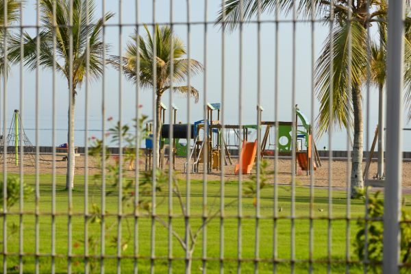 Playground Fence Assembly
